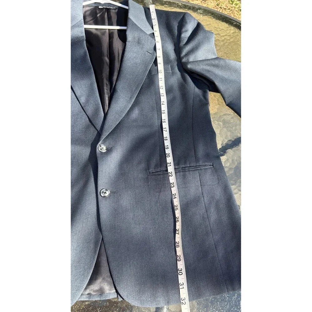 Vtg Christian Dior Monsieur Men’s  Blazer Jacket Virgin Wool USA union Made 44R